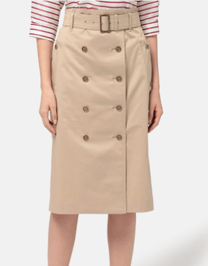 Aquascutum コットントレンチスカート