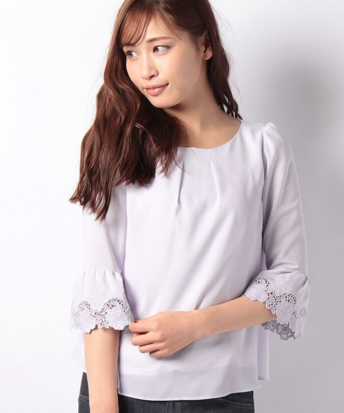 Debut de Fiore 袖刺繍ブラウス