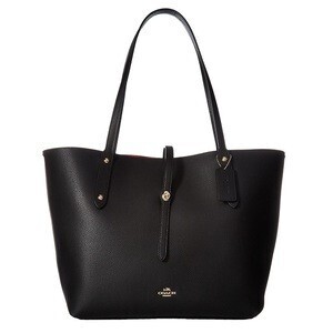 COACH MARKET TOTO IN POLISHED PEBBLE LEATHER
