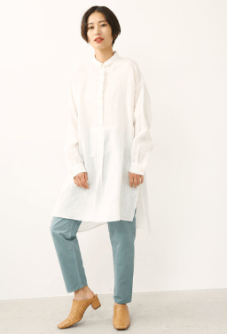 BLACK BY MOUSSY linen tunic