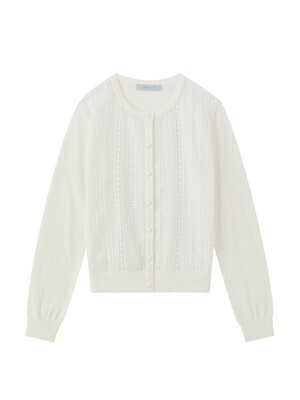 Aveniretoile COUTURE シフォンレースカーディガン