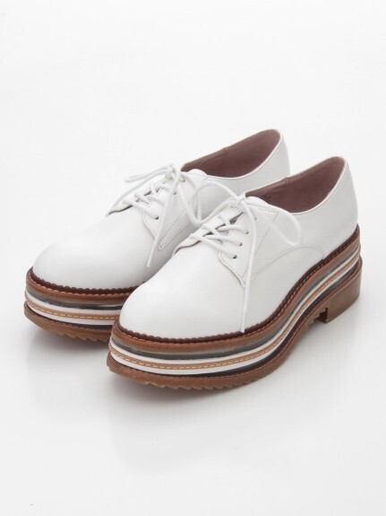 Jeffrey Campbell クリアダブルソールレースアップシューズ