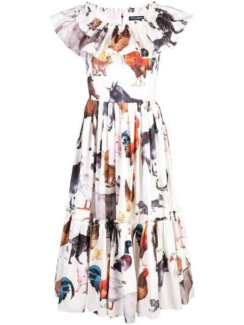 Dolce & Gabbana アニマルプリント ドレス