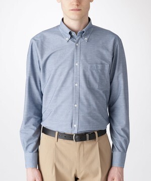 BLACK LABEL CRESTBRIDGE 【イージーケア】ジャージーソリッドボタンダウンシャツ