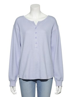 FRAY I.D ヘンリーネックワッフルカットソー