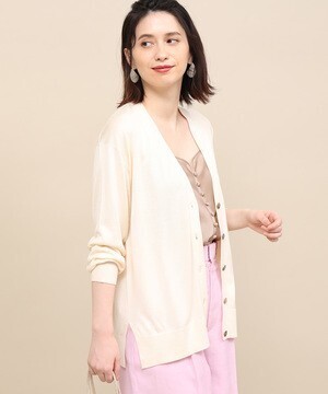 ROPE’ mademoiselle シルクVネックカーディガン