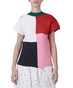 AKIRA NAKA JEANNE KNIT PULLOVER