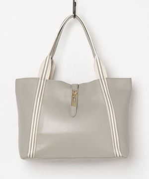 perche ゴートレザー×テープA4トートバッグ