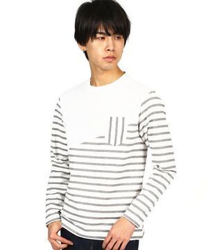 LANVIN en Bleu バスクシャツ ボーダーカットソー