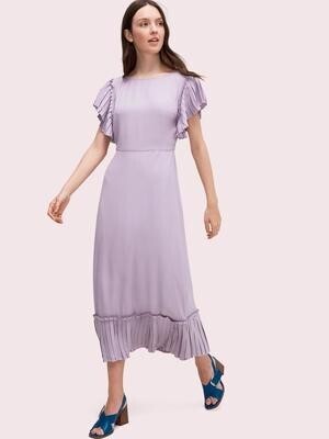 kate spade new york pleated crepe dress