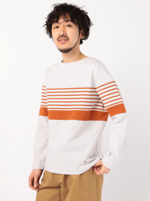 FREDY&GLOSTER 切替バスクボーダーシャツ