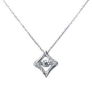 VERITE QIREINI K10WG H&Cダイヤモンドネックレス