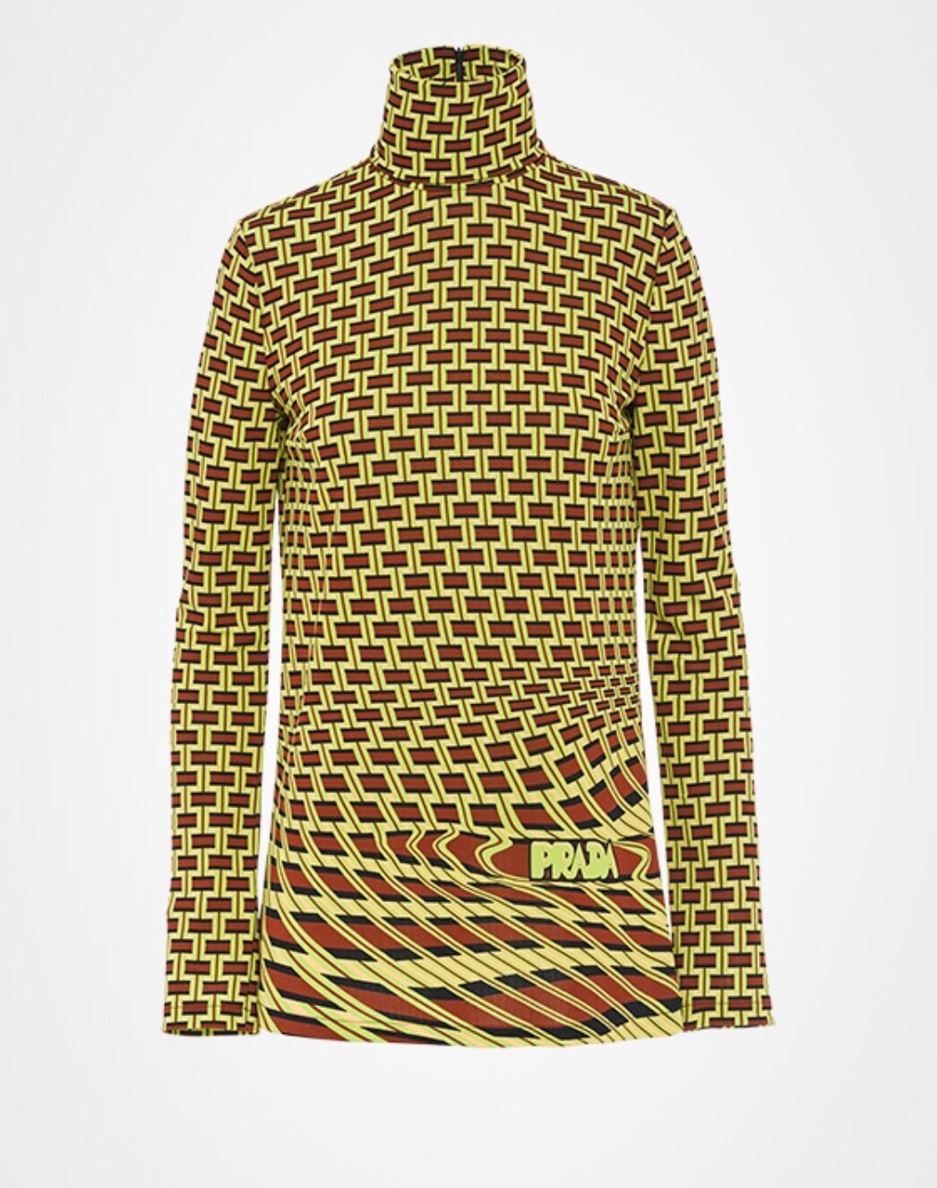 PRADA プリントオーガンザ トップ