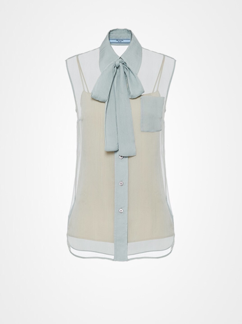 PRADA シルクシフォントップ