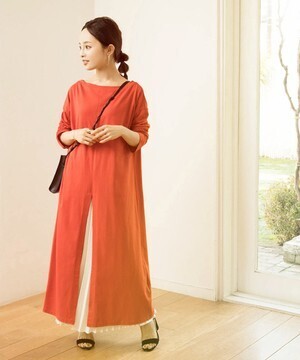 titivate 前後2wayセンタースリットロングトップス