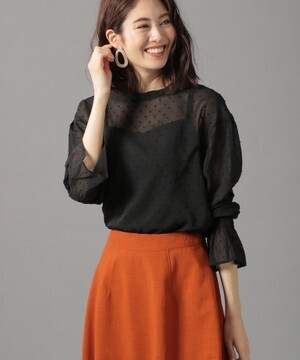 Andemiu シアードットブラウス