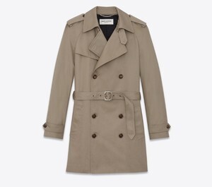SAINT LAURENT PARIS ウェスタンスタイル トレンチコート(サファリ/ギャバジン)