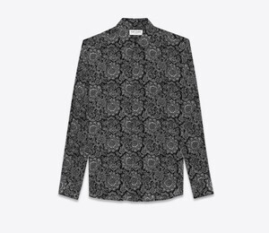 SAINT LAURENT PARIS ゴシック シャツ(クレープデシン)