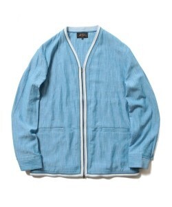 BEAMS PLUS スラブヤーン ジップ シャツ カーディガン