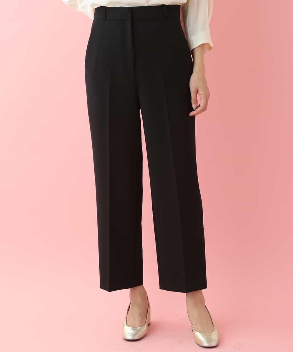 TARA JARMON ジョーゼットセンタープレスパンツ