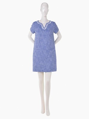 kate spade new york kate spade new york  / in full bloom graphic tweed tunic dress