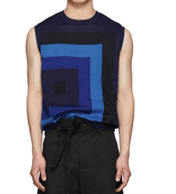Dries Van Noten ブルー ニット Neil スリーブレス セーター