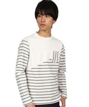LANVIN en Bleu バスクシャツ ボーダーカットソー