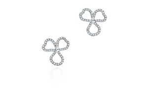 TIFFANY & Co. Tiffany Paper Flowers? ダイヤモンド オープン フラワー ピアス