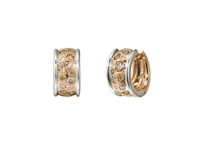 Brown Diamond メランジェバンドピアス