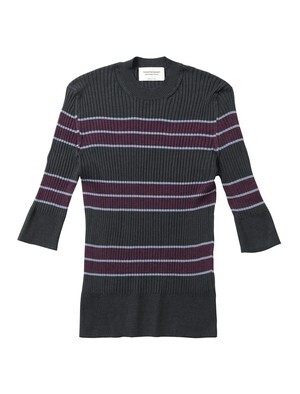 beautiful people border rib pullover