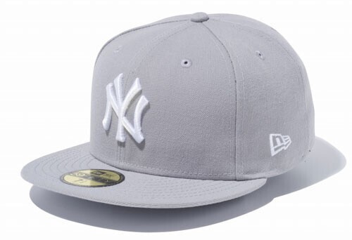 New Era 59FIFTY MLB ニューヨーク・ヤンキース グレー × ホワイト