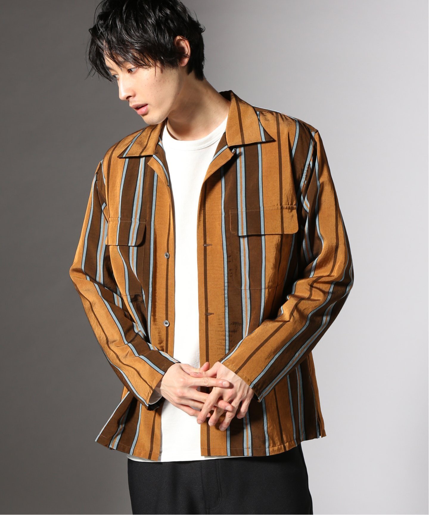 JOURNAL STANDARD MANTECO MALTI ST オープンカラー シャツ