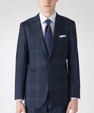 BLACK LABEL CRESTBRIDGE シャンブレーシャドークレストブリッジチェックスーツ