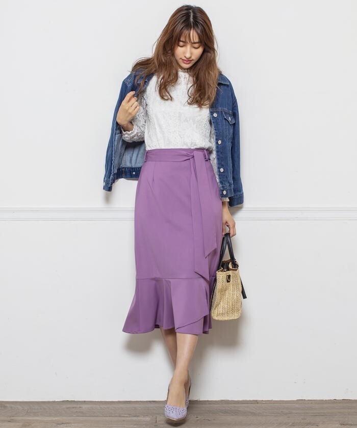 MEW’S REFINED CLOTHES 裾フレアゆるマーメイドスカート