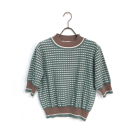 Lois CRAYON チェックJQニット