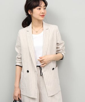ROPE’ リネンストレッチテーラードジャケット