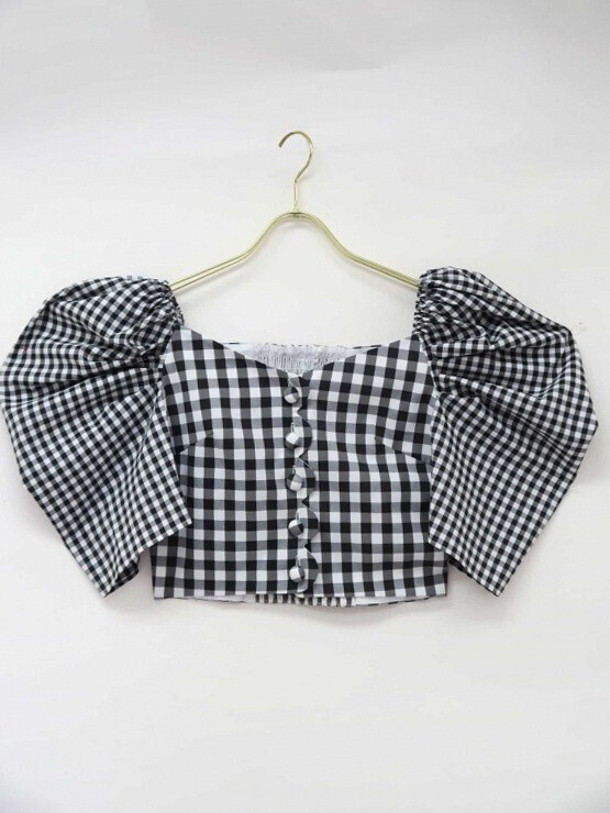 Honey mi Honey gingham blouse