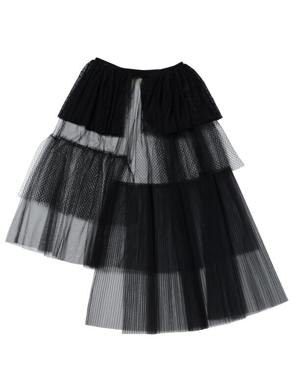 Honey mi Honey asymmetry tulle skirt