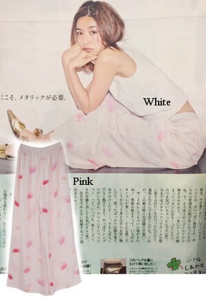Honey mi Honey リッププリントワイドパンツ