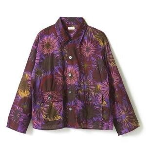 NAISSANCE Flower Pattern Shirt Jacket