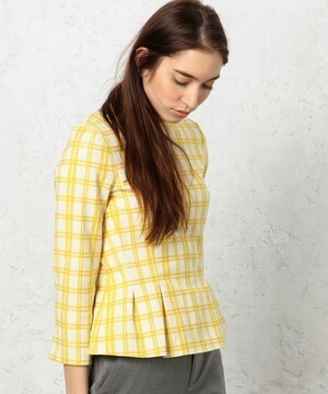 green label relaxing GT C/PU CHK TK BOAT/N プルオーバー ブラウス【green label relaxing（グリーンレーベルリラクシング）】｜MERY［メリー］