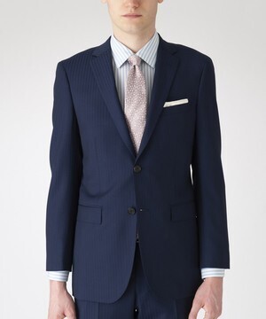 BLACK LABEL CRESTBRIDGE ネイビーシャドーストライプスーツ