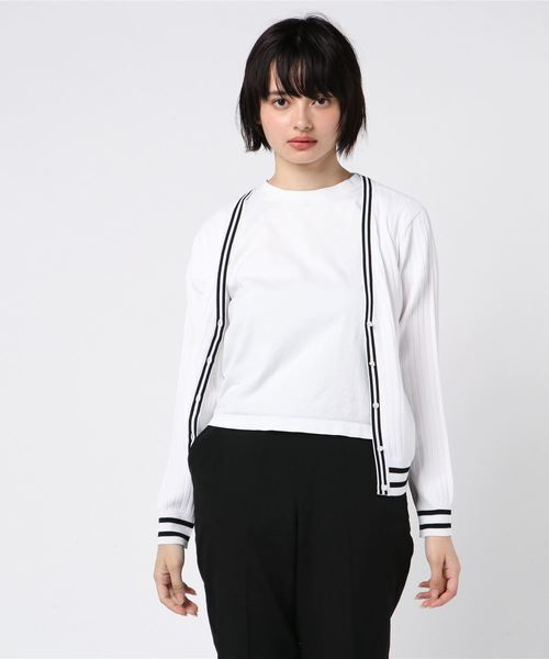 MEW’S REFINED CLOTHES 洗えるラインVカーディガン