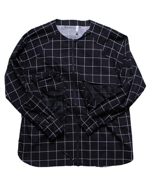 HUMIS ADVENTURE RAGRANSLEEVE NO-COLLAR SHIRT
