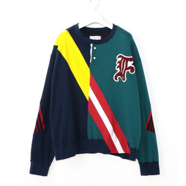 FACETASM RUGBY MIX RIB SWEAT SHIRT