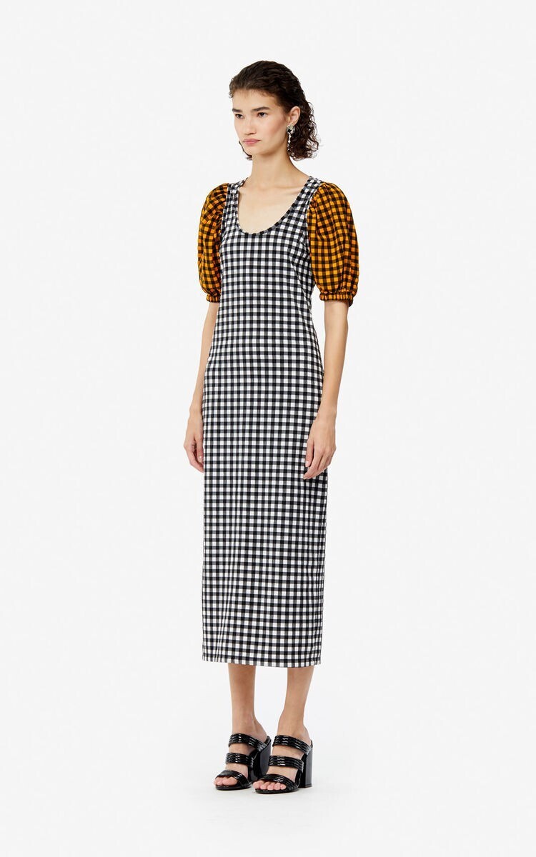 KENZO Long gingham dress
