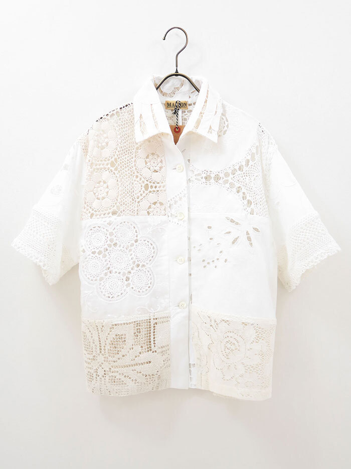 MALION vintage crochet lace shirts
