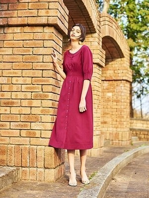 LADYMADE ウエストピンタックOP