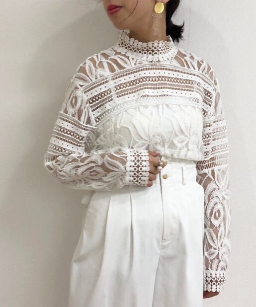 Loungedress レースブラウス