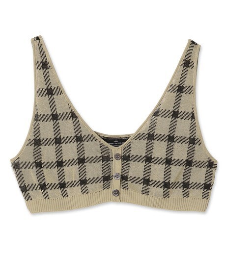 ROKH Button Down Bra Top